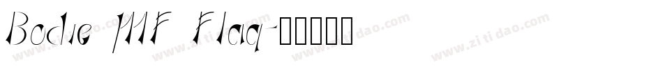 Bodie MF Flag字体转换